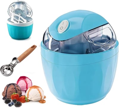 IJsmachine - Dessert Maker - Zelf Desserts Maken - One-Touch Bediening - 500 ml Capaciteit - Blauw