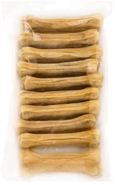 Landman Geperste Kauwbotten 10cm - Hondensnacks - Kauwsnacks - Hondenbot - Kauwbot - 10 Stuks