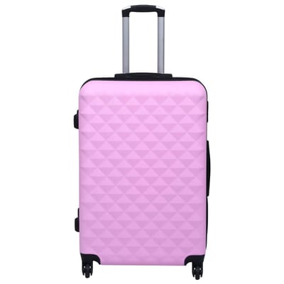 vidaXL - 3-delige - Harde - kofferset - ABS - roze