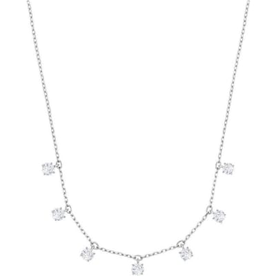 Collier Ras-du-cou Mode Swarovski Mignon Collier Clavicule Collier Femme Argent 5367966 Box (Random Color),F,Silver white