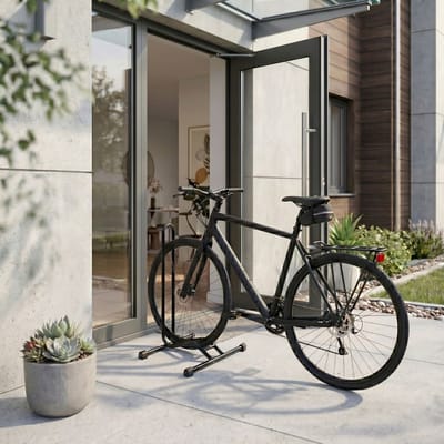 FLOORDIREKT Fietsenrek - Fietsstandaard - Fietsbeugel - Nikias - Fietsstaander - Voor optimale standaard - Ruimtebesparend - Demontabel
