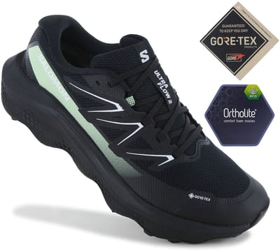 Salomon Ultra Flow 2 GTX - GORE-TEX - Heren Trail-Running Schoenen All-Terrain Hardloopschoenen 479814 , Maat: EU 43 1/3 UK 9