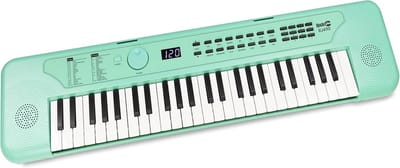Digitale Piano - Elektronisch Keyboard - Muziek Leren - 49 Toetsen - 10 Watt Geluid - Mintgroen