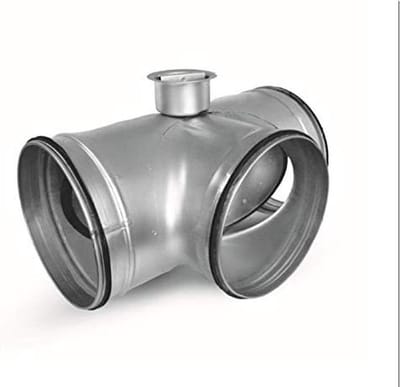 Bypass Valve Living Room Ventilation Tee Geothermal Heat Exchanger Spiral Pipe Bypass - 150mm