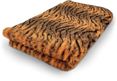 Vet Bed - Tijgerprint Oranje - Antislip Hondenmat - 150 x 100 cm - Tijgerprint Oranje - Waterafstotend - Latex Antislip - Benchmat Hond - Hondendeken - Hondenkleed - Machinewasbaar