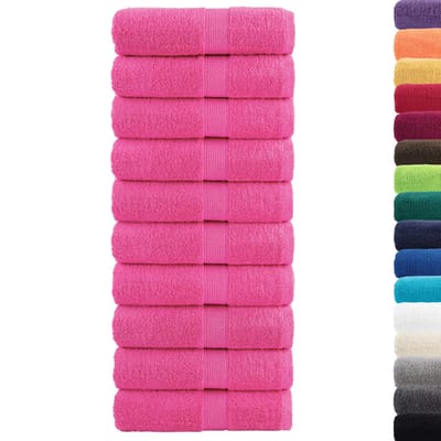 vidaXL - Gastendoekjes - SOLUND - 10 - st - 600 - g/m² - 30x50 - cm - roze