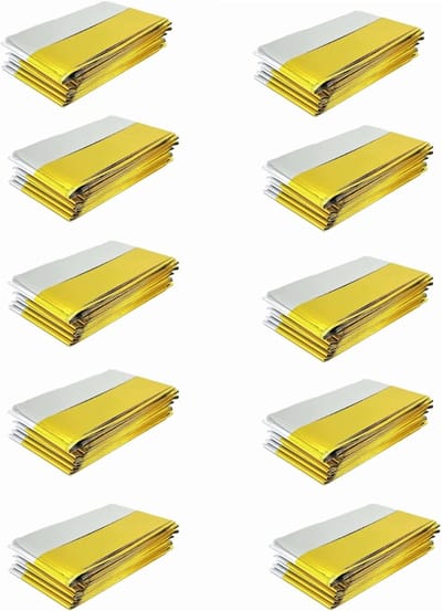 Nexvo® Nooddeken - Isolatiedeken - Reddingsdeken - Goud - 210cm x 160cm x 1cm
