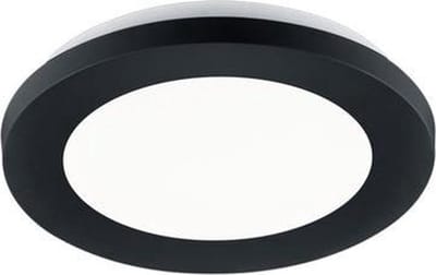 REALITY CAMILLUS - Plafondlamp - Zwart mat - incl. 1x SMD 9W - Badkamerverlichting - IP44