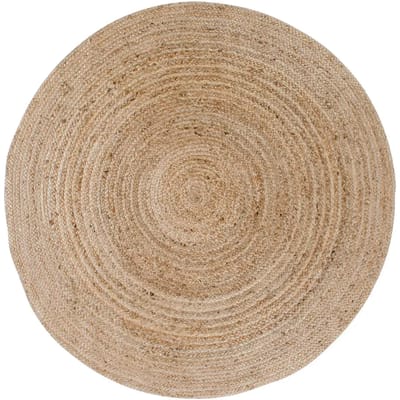 House Nordic Vloerkleed Bombay Jute Naturel Ø180cm