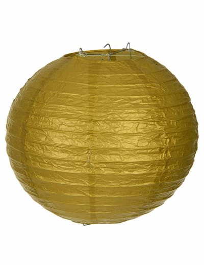 Vegaoo - Gouden Japanse papieren lantaarn, 25 cm