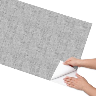 Coloray Meubel Wrap Folie - Grijs Meubelfolie - 65x130 cm - Plakfolie Meubels Grijze textuur - Decoratiefolie Zelfklevend - Industrieel / Loft Meubelfolie - Meubelfolie Zelfklevend - Badkamer decoratie - Texturen