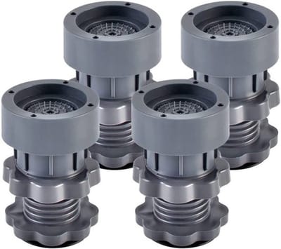 Dailygoods- Trillingsdempers - 4 Stuks - Verstelbare Hoogte 7-10cm - Rubber Voetjes - Duurzaam PP-Kunststof - Slijtvast en Waterdicht - Wasmachineonderlegger