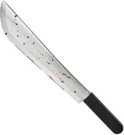 Machete mes met bloed 54cm