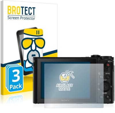 BROTECT - Screenprotector voor Sony Cyber-Shot DSC-HX90V - Folie Beschermfolie Beschermglas matte 3 Stuks