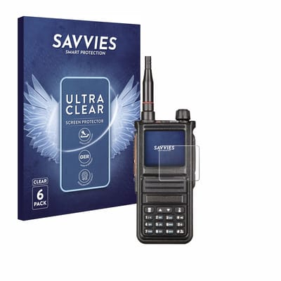 Savvies - Screenprotector voor Radtel RT-470X - Folie Beschermfolie transparant 6 Stuks