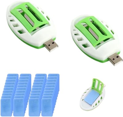 Effectieve USB Muggenbeschermer met 100 Tabletten voor Binnen en Buiten, Draagbare Oplossing voor Muggenbestrijding en Veiligheid