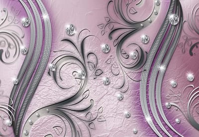 Fotobehang Pattern Abstract Ornament Leaves | XL - 208cm x 146cm | 130g/m2 Vlies