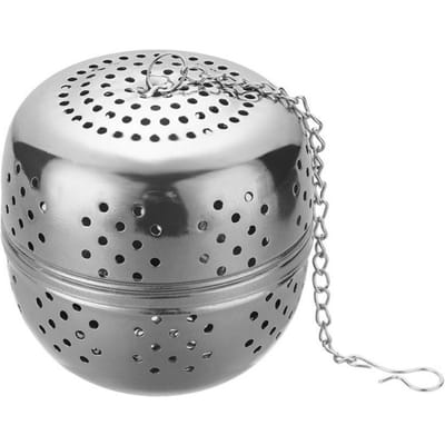 Infuseur à Thé Ovale en Acier Inoxydable Filtre Boule à Épices Type Suspendu Passoire à Thé Maille Filtrante Créative Balle de Tennis Gadget de Cuisine gray