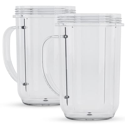 KitchenBrothers Smoothieblender Cups - BPA-vrij - 400 ml - 2 stuks - Alleen geschikt voor KB678 & KB785