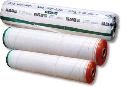 Wikkelnet Rondbalnet 1,23 x 2500m Wit UV-Bestendig voor Hooi en Silage