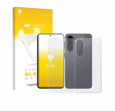 upscreen - Screenprotector voor Samsung Galaxy A57 5G (Voor+Achter) - Folie Beschermfolie Beschermglas matte