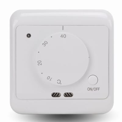 SPHProducts - Mechanische thermostaat - Vloerverwarmingssysteem - Eenvoudig in gebruik - Wit - Huishoudelijke thermostaat - Voor verwarming van civiele...