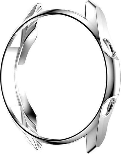 DrPhone SGW TPU case - Extra Dun - Geschikt voor Samsung Galaxy Watch 3 / 41mm - Flexibele Bumper - Zilver