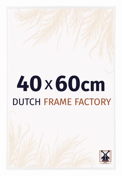 Fotolijst 40x60 cm - Kunststof - Wit Hoogglans - Easy