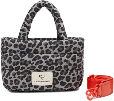 Unio Hamburg x Les Visionnaires handtas schoudertas Leo Unio Cortina Leo Grey Lichtgrijs