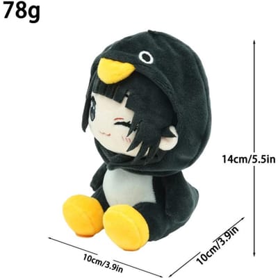 Schattige Gugu Gaga Pinguïn Pluche Pop 15cm Spel Knuffeldieren Pop Speelgoed Endfield Periferie Katoenen Pop Verjaardagscadeau Kamerdecoratie black