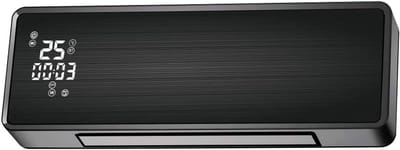 Keramische Splithoogteverwarming met Wifi en Timer - Zwart Glas Paneel