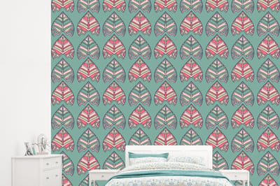 Behang - Fotobehang Patronen - Tribal - Retro - Breedte 245 cm x hoogte 220 cm