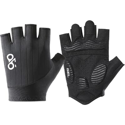 1 Paire de Gants de Vélo d'Été Respirants Antidérapants Amortissants pour VTT Vélo de Route Demi-Doigt Sports d'Extérieur Fitness M noir