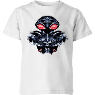 Aquaman Black Manta Sea At War kinder t-shirt - Wit - 98/104 (3-4 jaar)