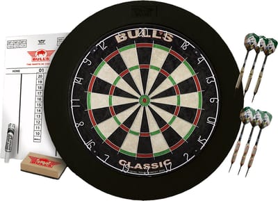 Bull's Cella Starter Set - Compleet Dartbord Starterspakket - Inclusief Dartbord, Surround, Dartpijlen & Scorebord