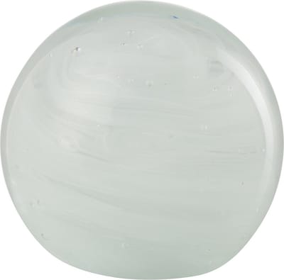 J-Line presse-papier Twister Rond - glas - wit - small