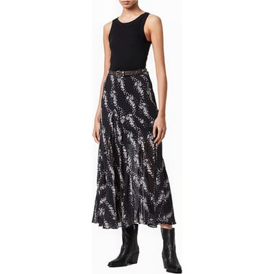AllSaints Primina Cultivar Ski Black Größe: 32 | Midiröcke Outlet | Damen | Schwarz