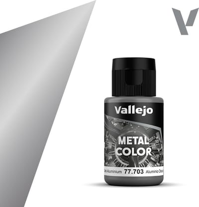 Vallejo Hobbyverf Acrylverf - 77703 Metal Color Dark Aluminium - Acryl (32 ml) Verf flesje - 32 ml
