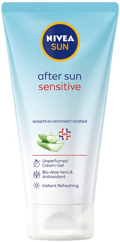 NIVEA Sun Sensitive After Sun Cream Gel - 2 x 200 ml - Voordeelverpakking