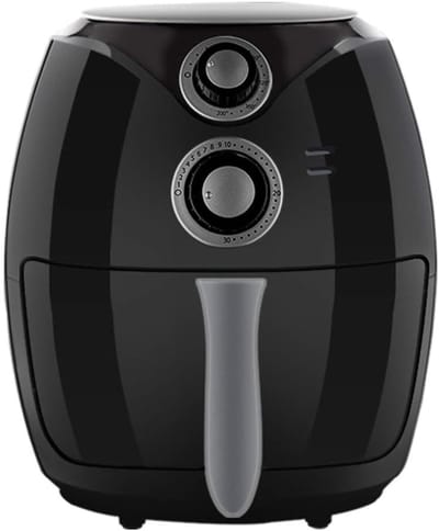 Airfryer XL - Hete Lucht Oven - Gezond Koken - 50% Meer Gelijkmatig - 27x32CM - Zwart