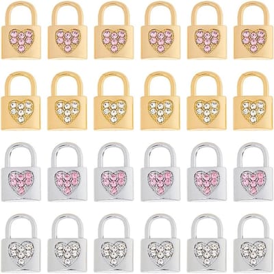 Dailygoods - Set van 40 Hart Hangslot Bedels voor Sieraden