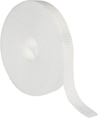 SnelShoppen - Roller blind vervangkoord - UV- en slijtvast - 14 mm x 6 m - Geschikt voor rolgordijnen - Witte kleur - Perfect voor ramen en deuren