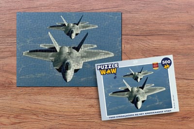 Puzzel Twee straaljagers bij het Amerikaanse Utah - Legpuzzel - Puzzel 500 stukjes