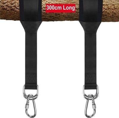Dailygoods- Schommelbevestiging 300cm - Hangmat Bevestigingsset - Veiligheidssluitingskarabines - Boombeschermkussens - Riemkit - Tuinschommel - Hangmatbevestiging