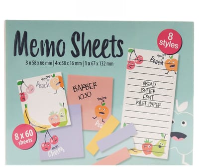 Koopman - Papier Zelfklevende Notities - Praktisch en Handig - Kleurrijk - Herbruikbaar