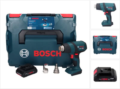 Bosch GHG 18V-50 Professional accu-heteluchtpistool 18 V 300 °C / 500 °C + 1x ProCORE accu 4,0 Ah + L-Boxx - zonder oplader