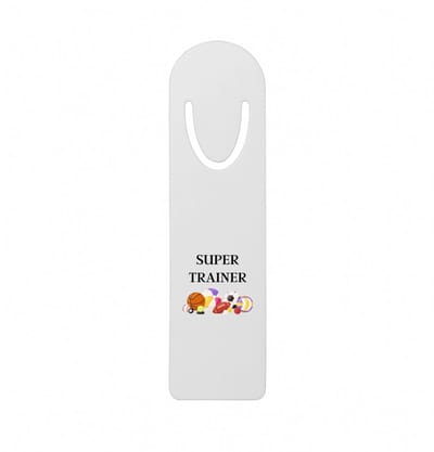 Hacebo® - Super trainer metalen boekenlegger - Sport - coach - balsport - Trainer - geschenk - verjaardag - love gift Bladwijzer boekenleggers - 12.7 cm x 3.2cm