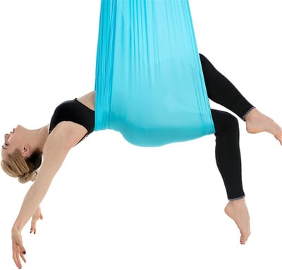 Aerial Yoga Hangmat - Luchtyoga Trapeze - Fitness & Acrobatiek - Hoge Gewichtscapaciteit - 280x100 cm - Blauw