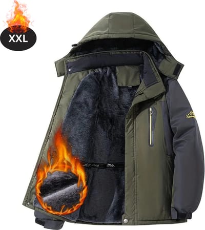 Livano Skipak - SkiBroek - Skijas - Ski Suit - Wintersport - Heren - Winter - Warm Fleece - Legergroen - Maat XXL