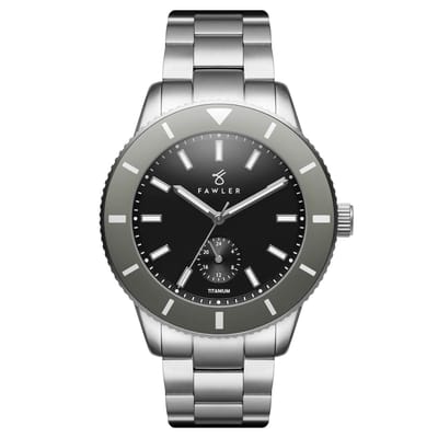Makalu | Grijs Geborsteld Titanium Duikershorloge